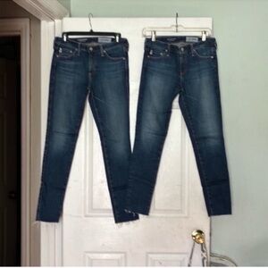 Ag Adriano Goldschmied Skinny Blue Jeans